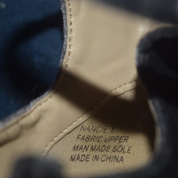 Zigi Soho Nancie Crushed velvet blue chunky heel 6 - Picture 9 of 10